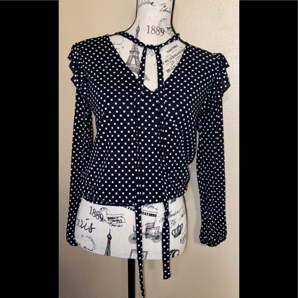 Polka dot blouse